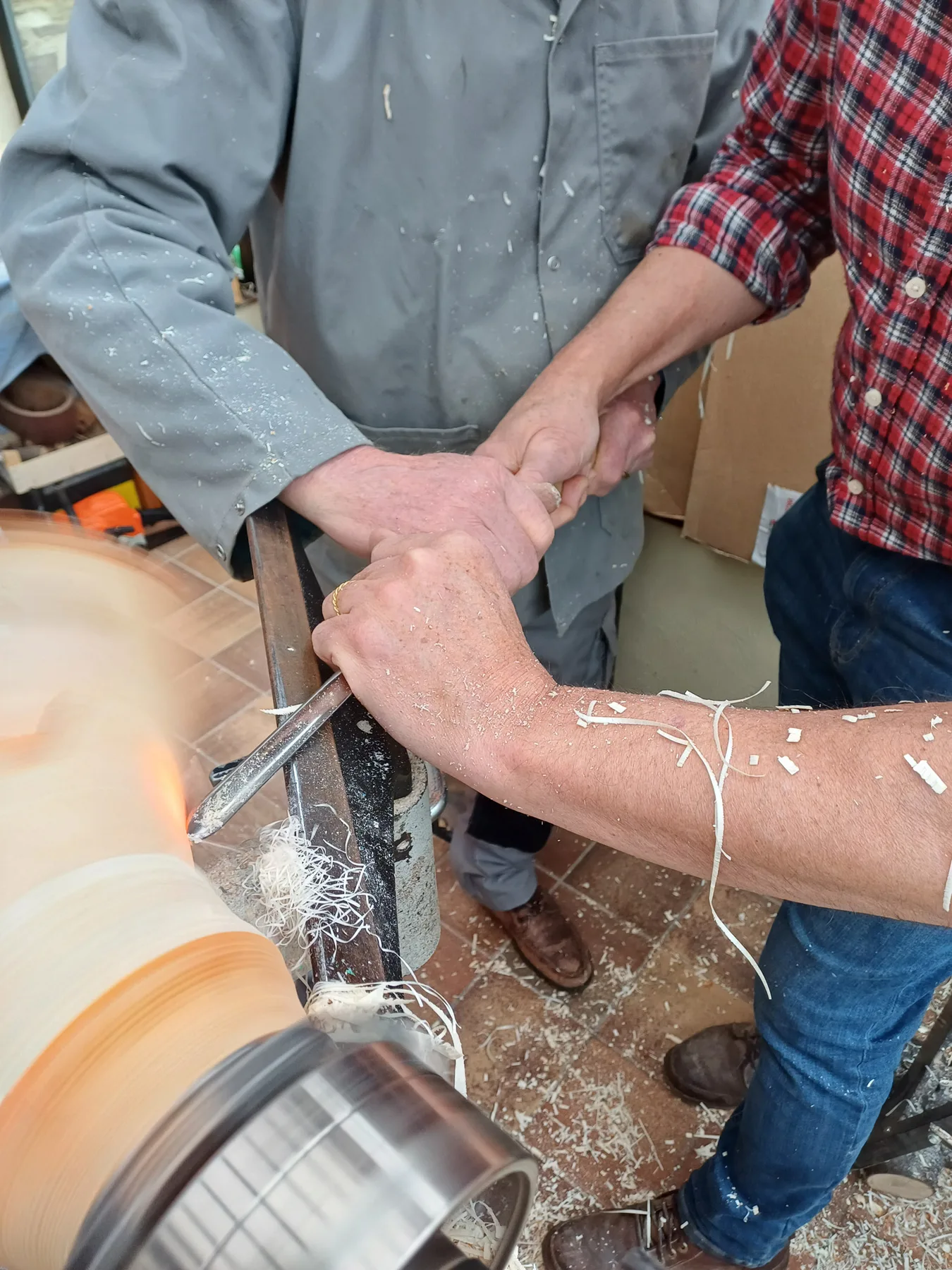 Journée complète d'initiation au tournage sur bois en Ardenne